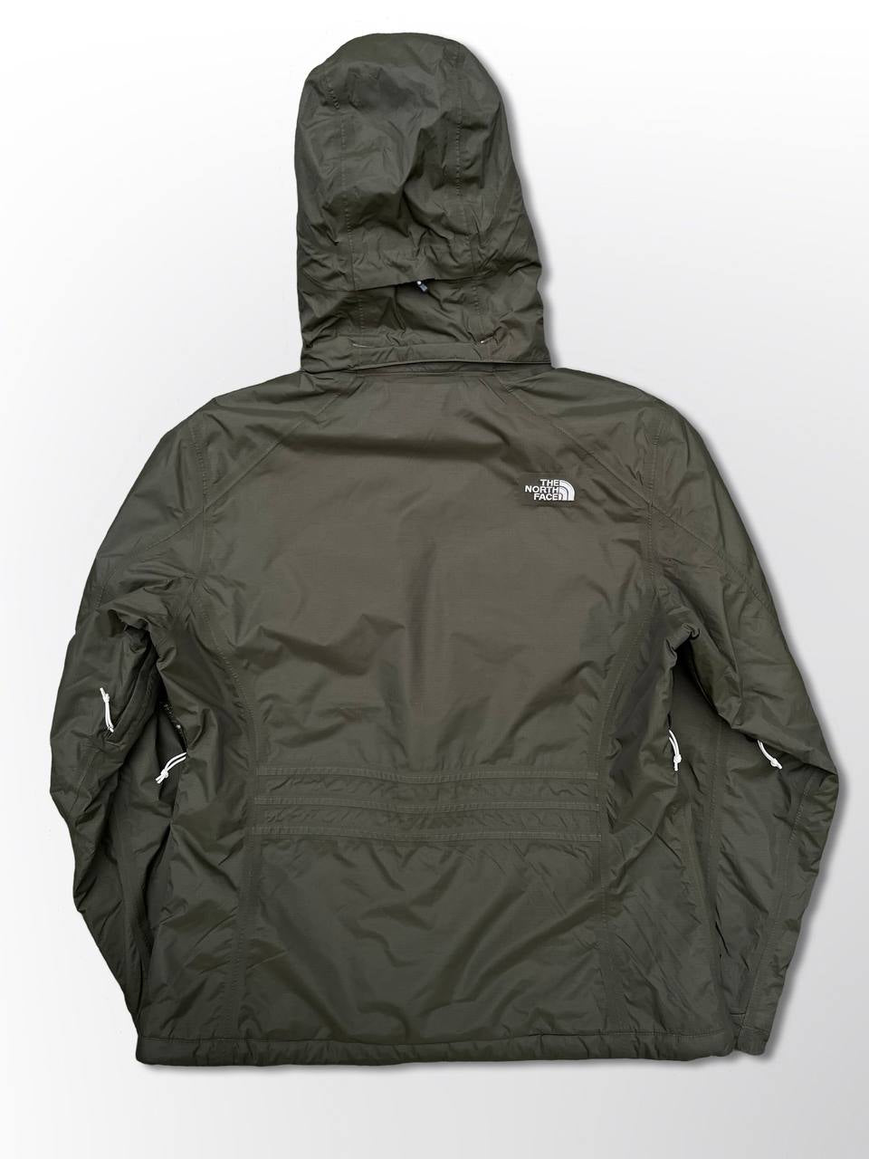 Skijakke The North Face Brugt Used Large i mørkegrøn militær farve Kvinde