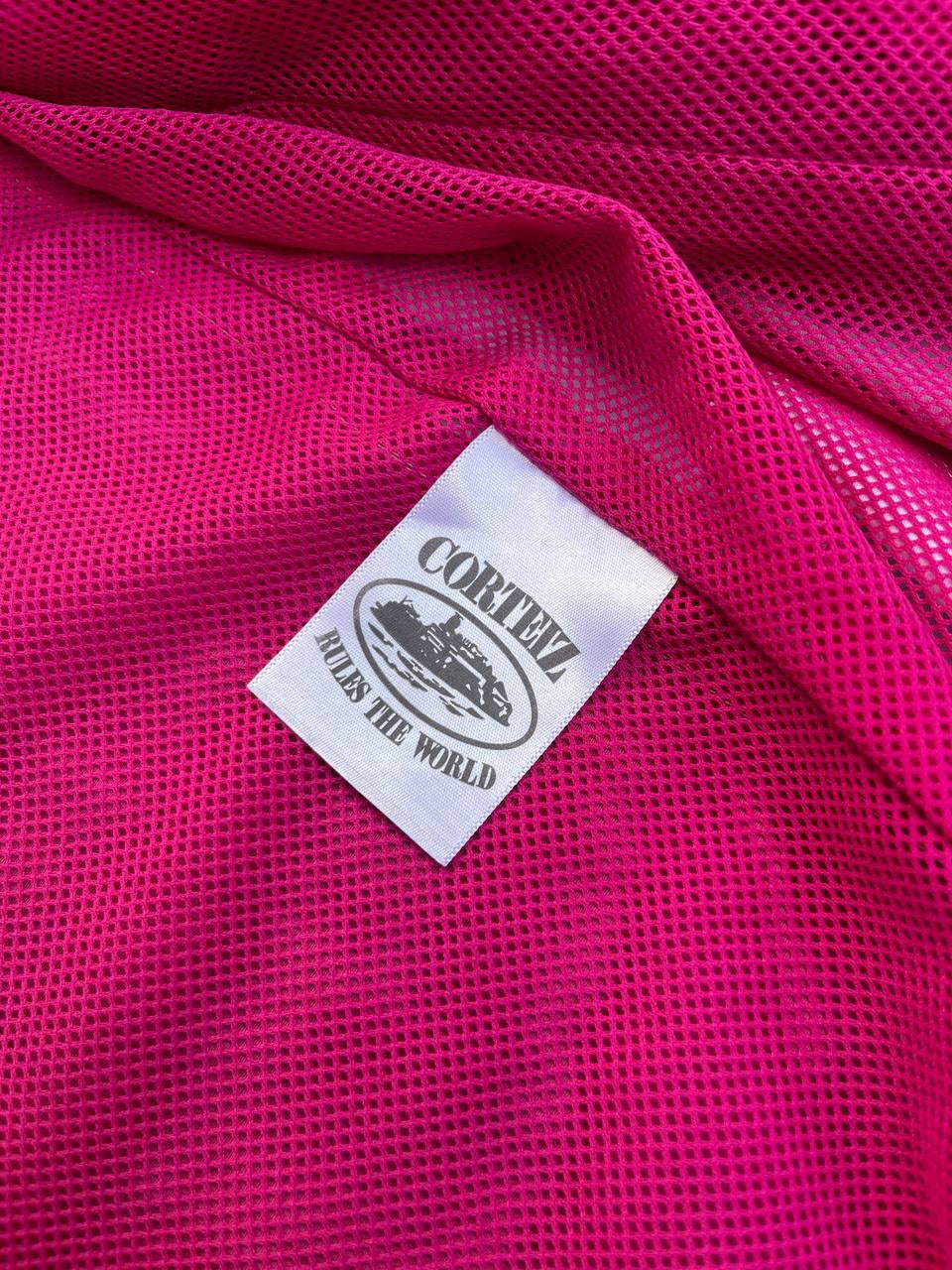 Corteiz Rose Pink Taille International M Medium Windbreaker Sommerjakke Rose Hvid White