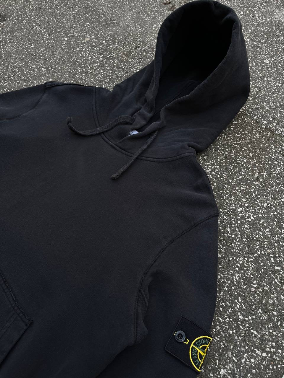 Stone Island Hoodie Hættetrøje Sort Black Large 691562820 Brugt Used
