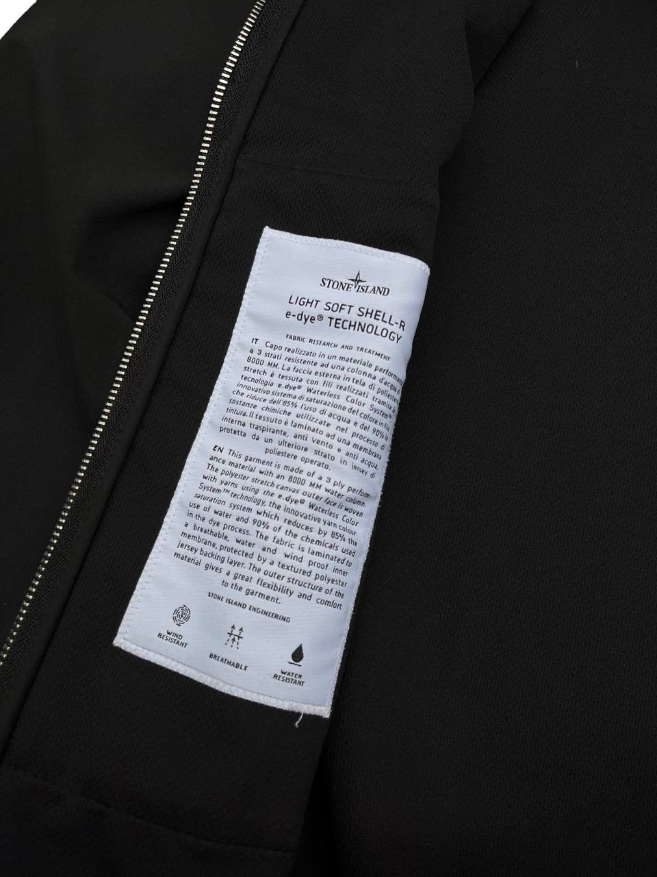 Stone Island Soft Shell R Small brugt i Sort