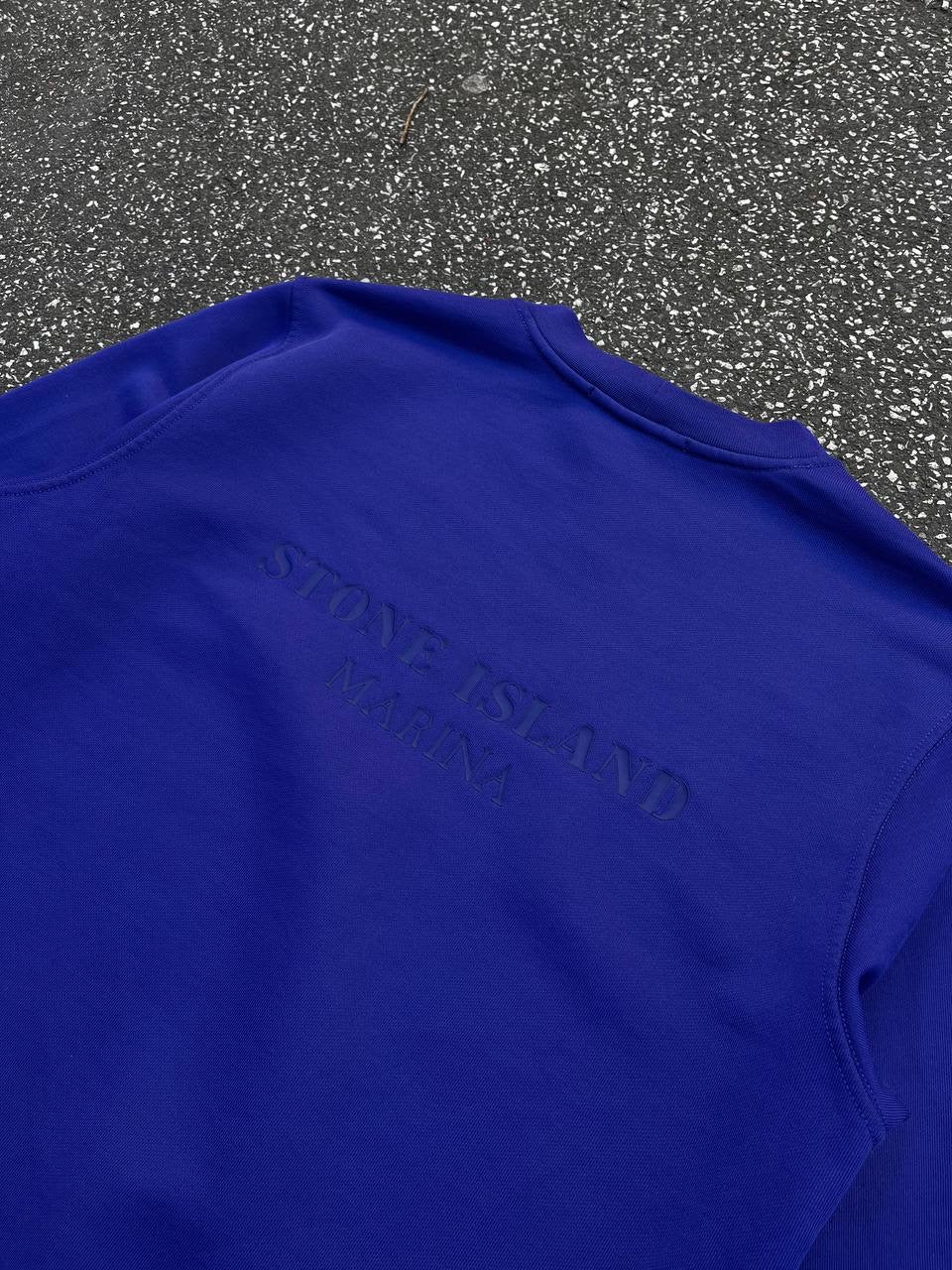 Stone Island Marina Sweatshirt i Navy Small Brugt Som ny