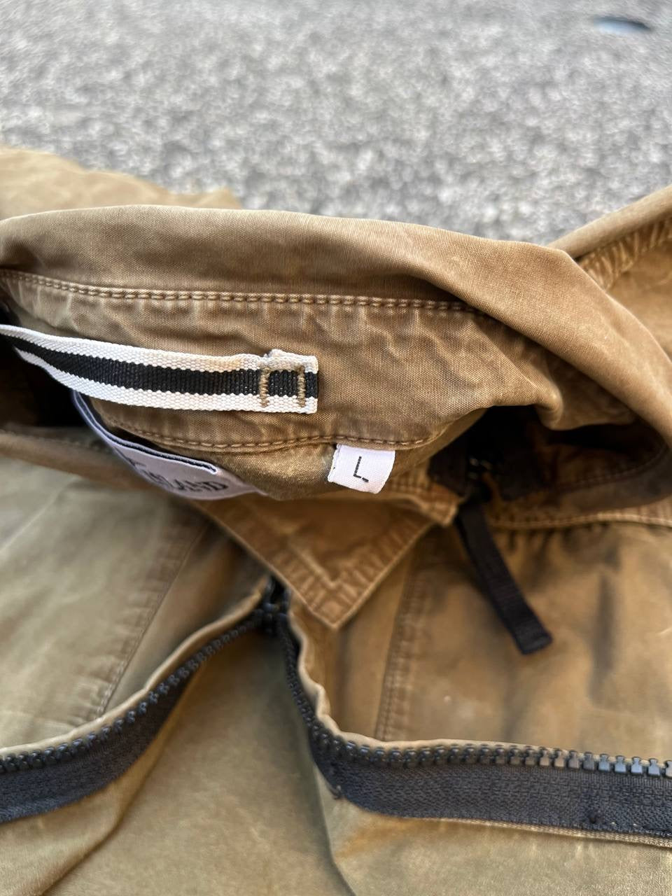 Stone Island Overshirt Skjorte Med Lynlås Brun Brown L Large 5915109KN