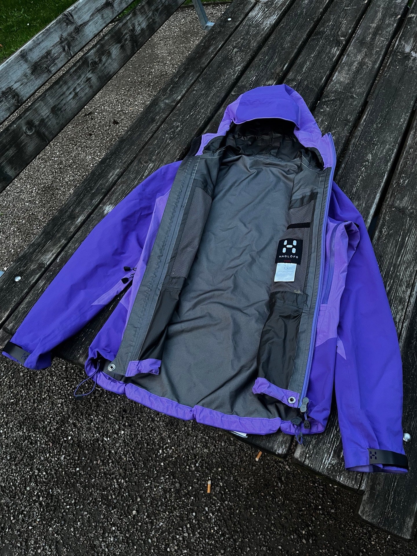 Haglöfs /haglofs Goretex regnjakke/skaljakke/vindjakke L women fitter Medium
