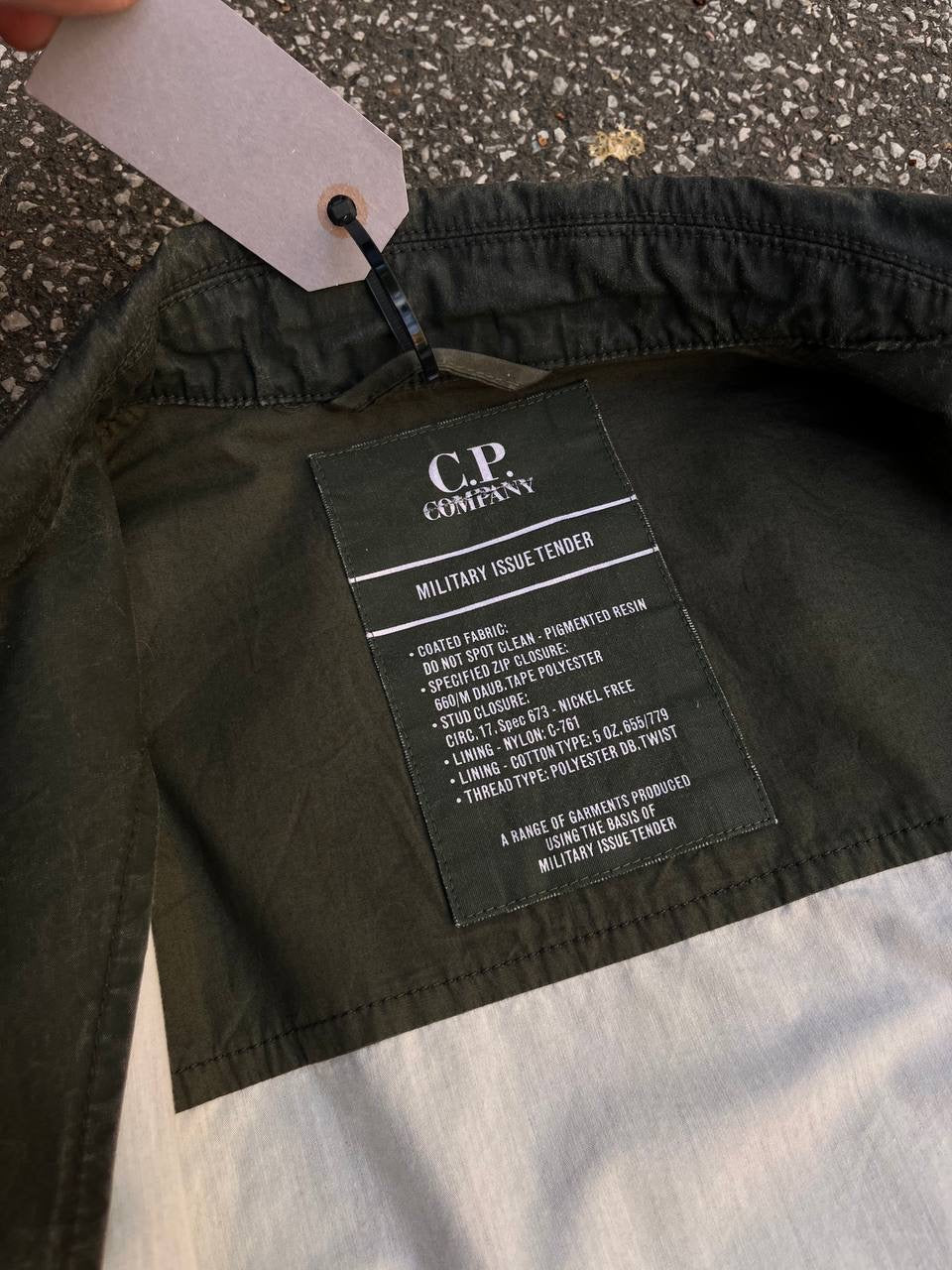 C.P. Company La Mille Jacket Grøn Militær Khaki M Medium Brugt Used Vintage