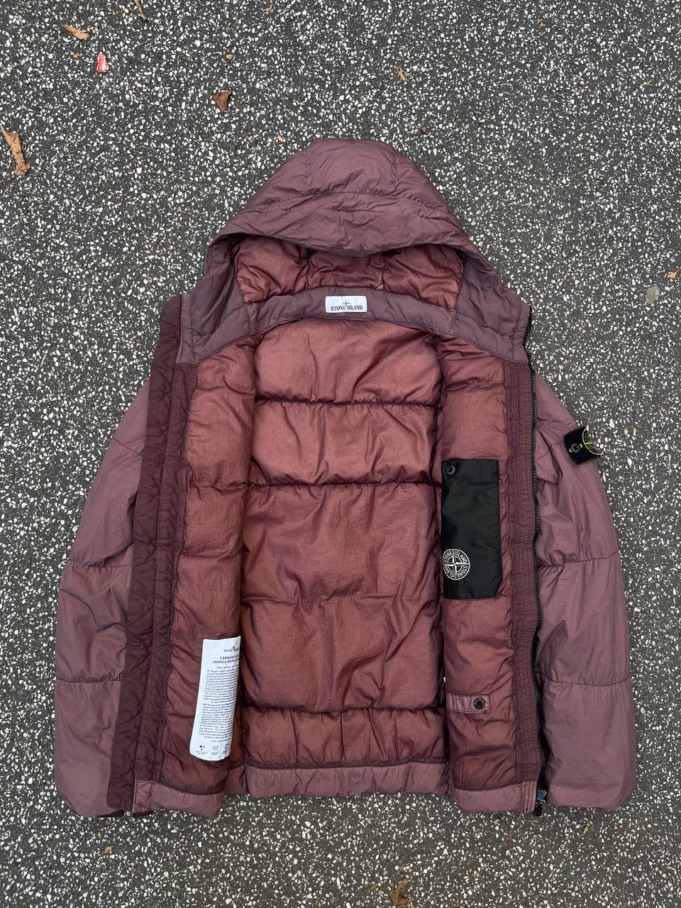 Stone Island Dunjakke Puffer Bordeaux L Large