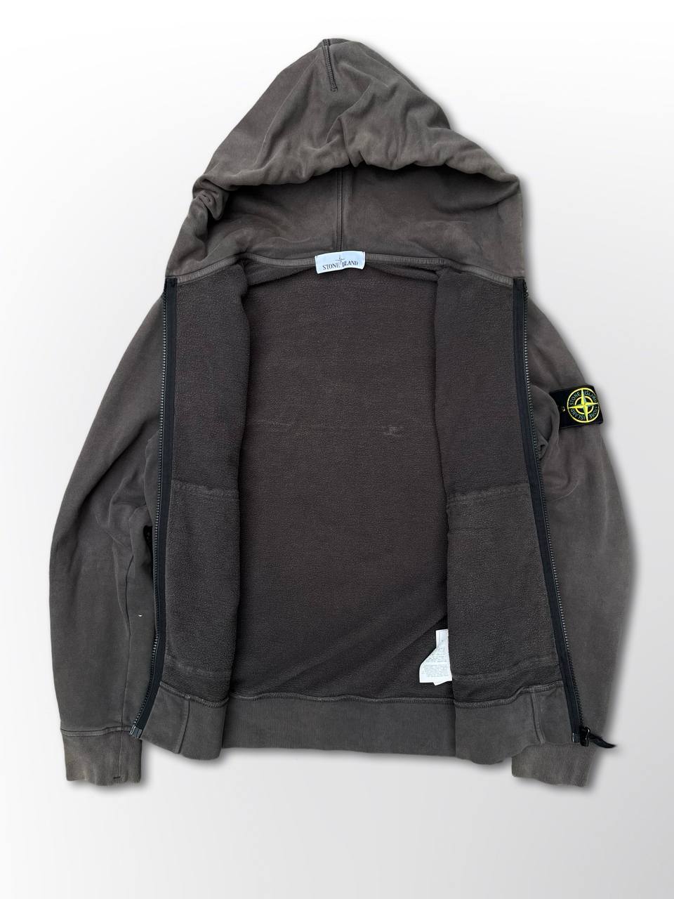 Stone Island Zip Up Hoodie Hættetrøje Medium herre Brugt
