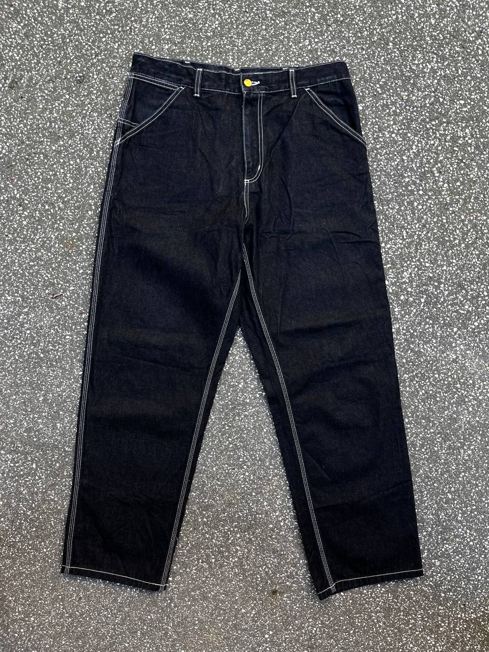 Vintage Carhartt WIP simple pant bukser i sort denim 34/32