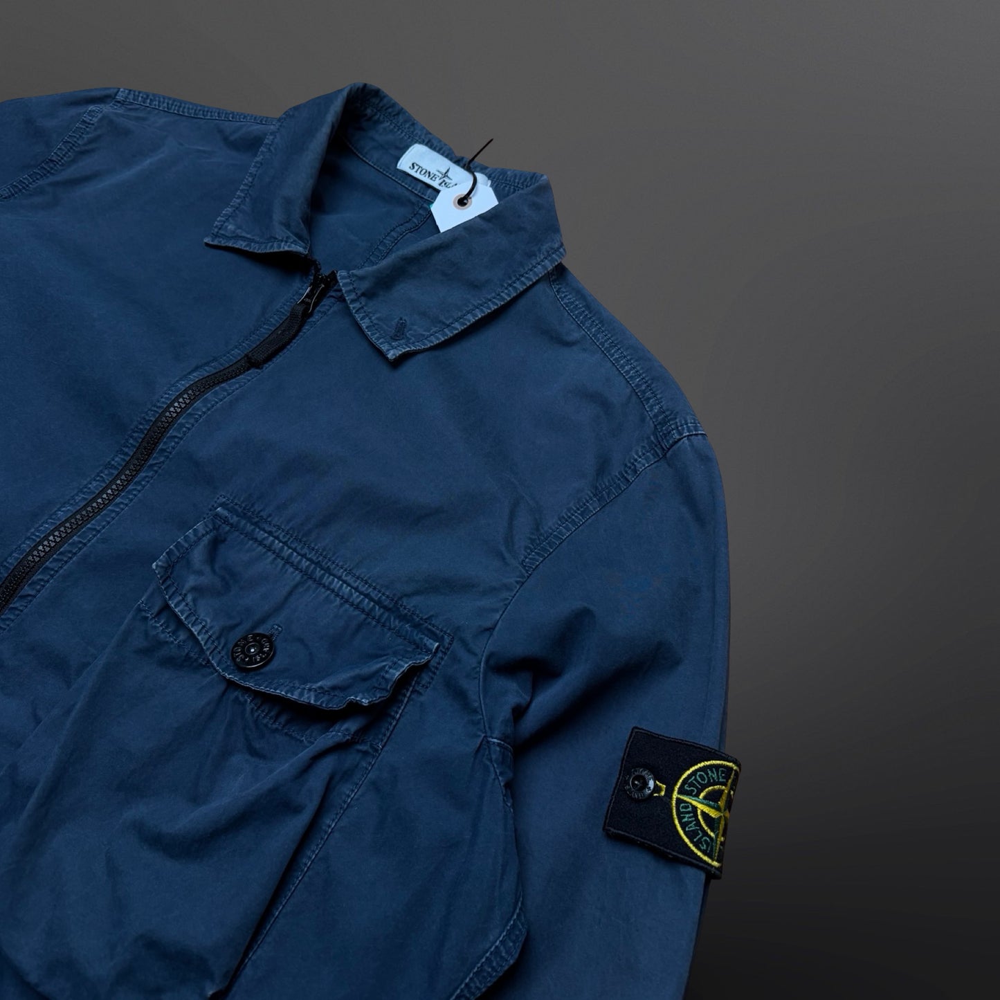 Stone Island Overshirt — Navy — Str. L 7215114WN