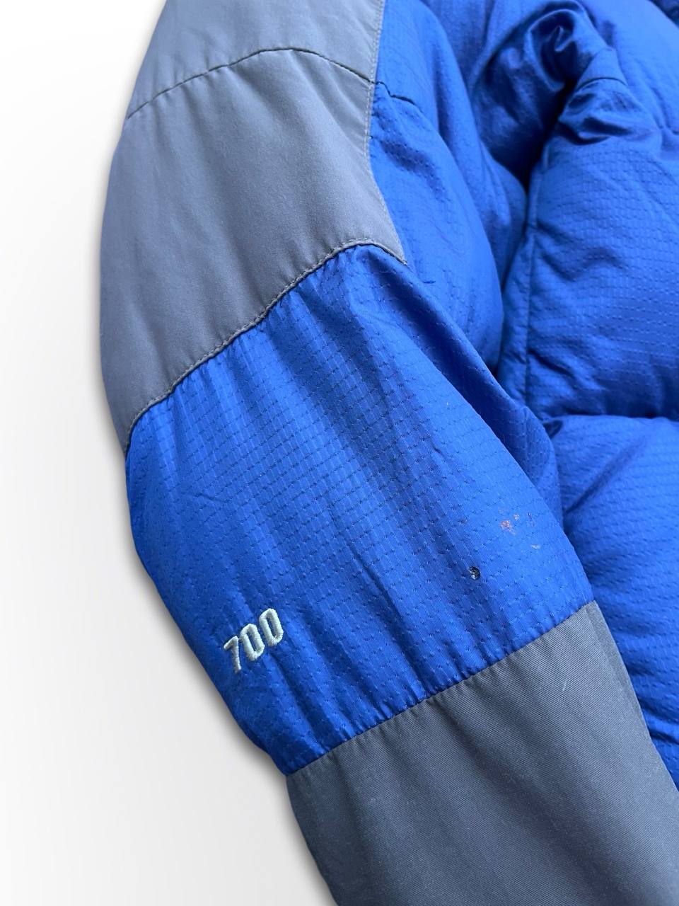 Brugt Vinterjakke The North Face Himalayan Summit Series 700 Dunjakke M medium Herre i Blå og Grå