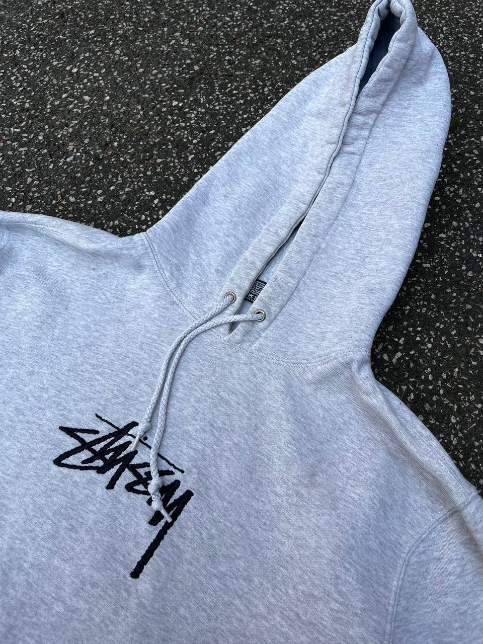 Stussy Hoodie Hættetrøje Stüssy M Medium Grå Grey
