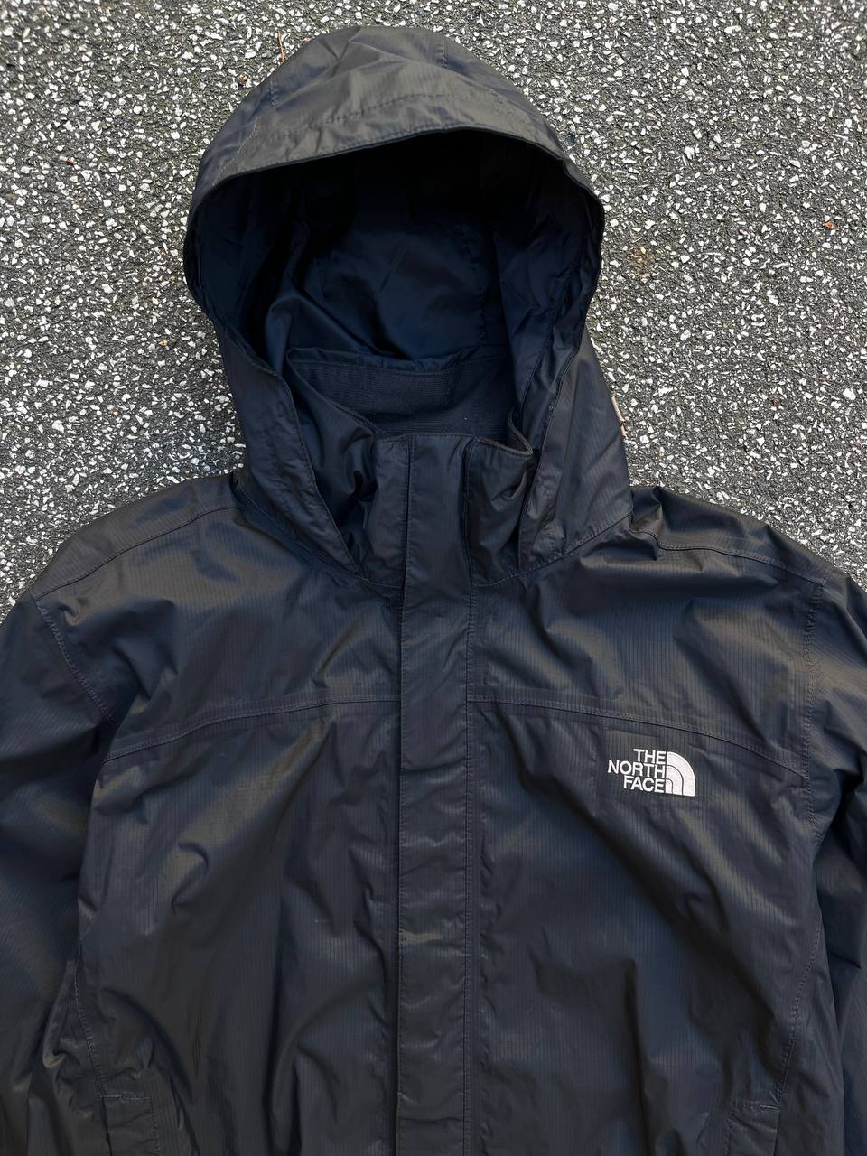 Brugt Used Regnjakke vind og vandafvisende jakke The North Face i sort med Hyvent Membran i sort / black M medium