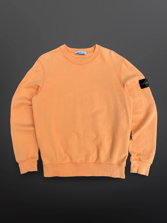 Stone Island Sweatshirt Crew Neck Orange M Medium 731563020