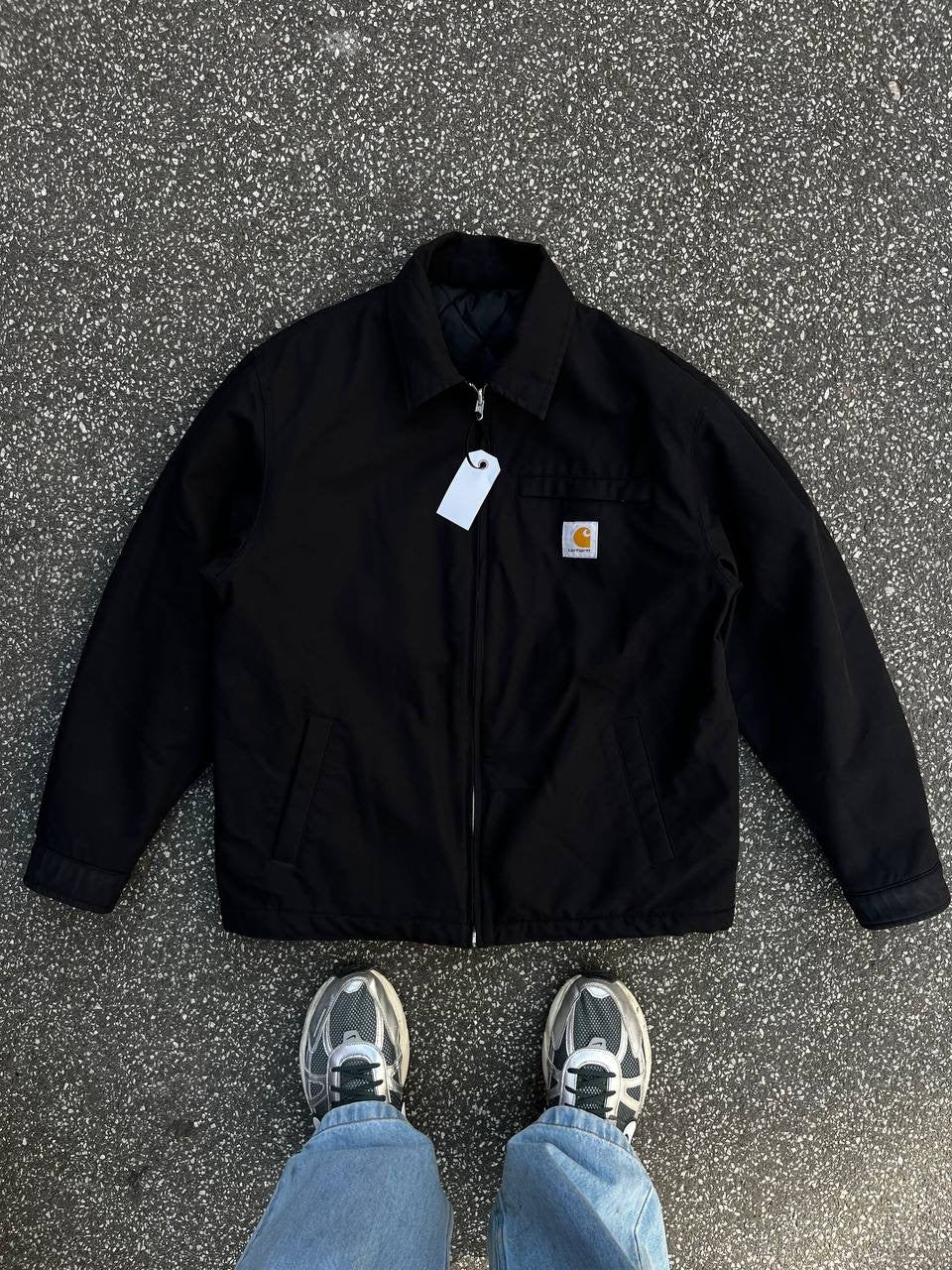 Carhartt Detroit Jacket i Sort Madera Jacket Vendbar M Medium