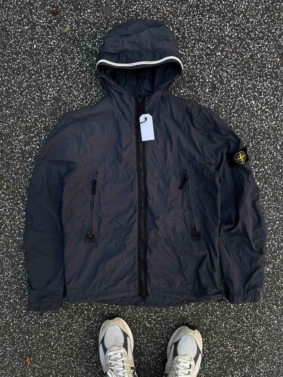 Stone Island Skin Touch Nylon Jakke Sommerjakke M Medium Grå Grey