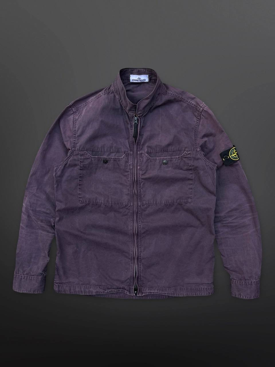 Stone Island Overshirt i XL lilla Brugt