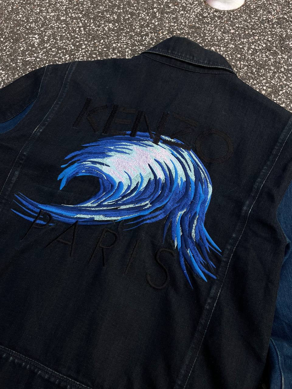 Kenzo Denim Jeans Jakke Raw Denim Japansk Selvedge S Small