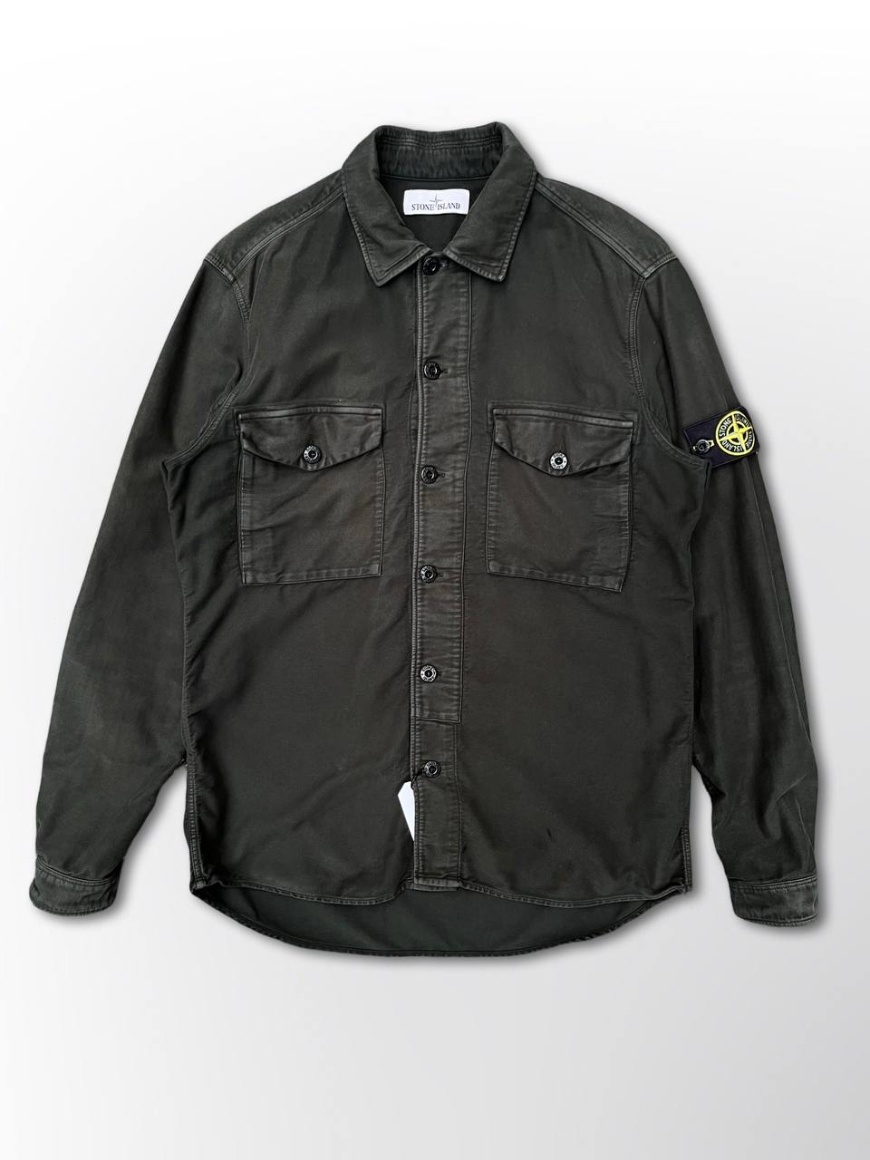 Stone island Skjorte Overshirt Grøn Large Herre brugt