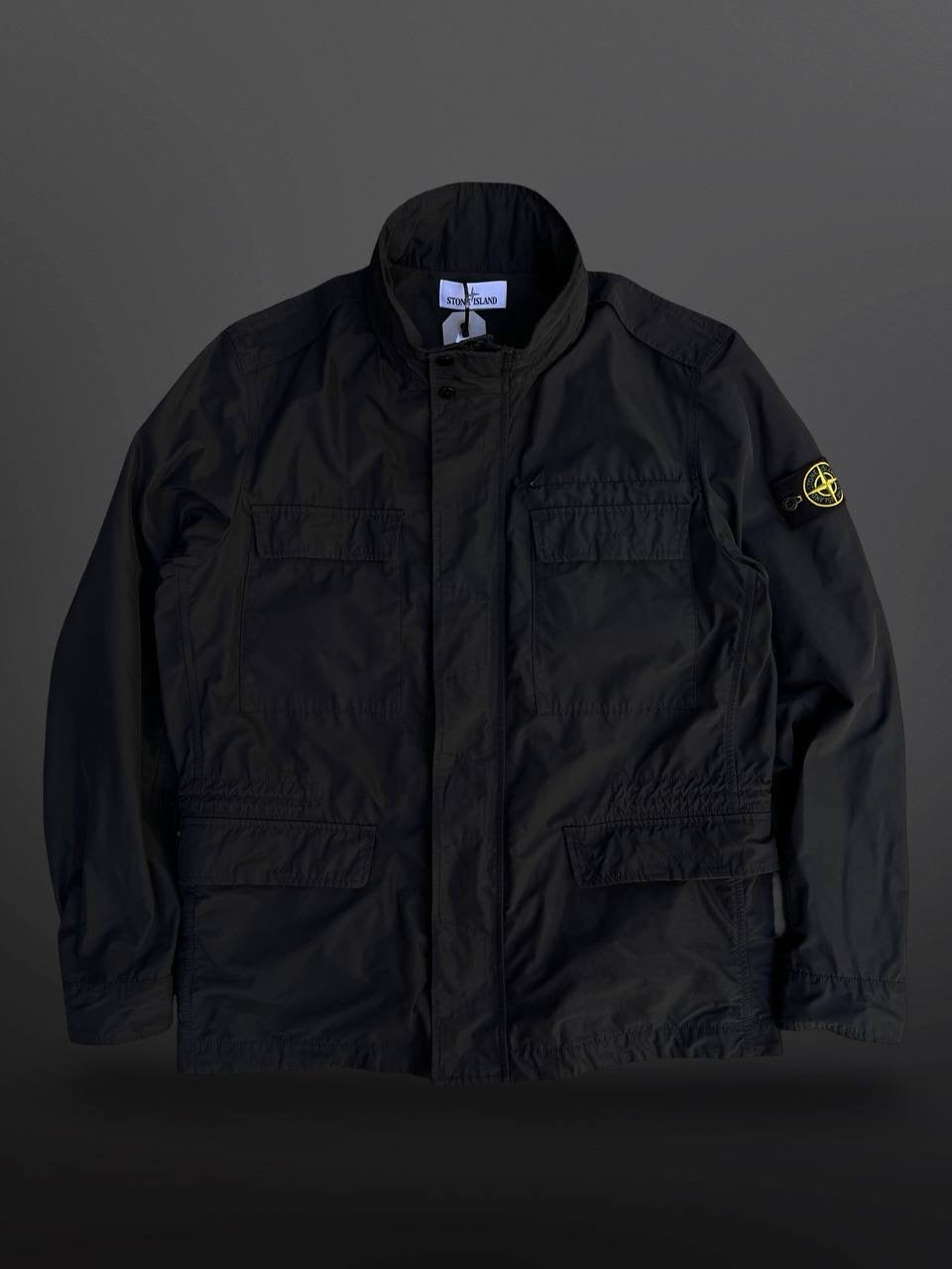 Stone Island Micro Reps Casual Jakke Frakke Coat Klassisk Sort XL Brugt Used