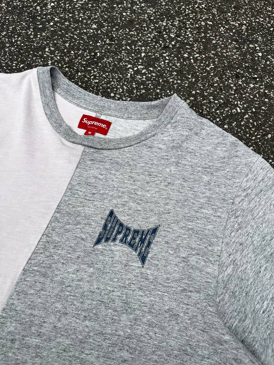 Supreme T-Shirt M Medium Pink Lyserød Grå Grey