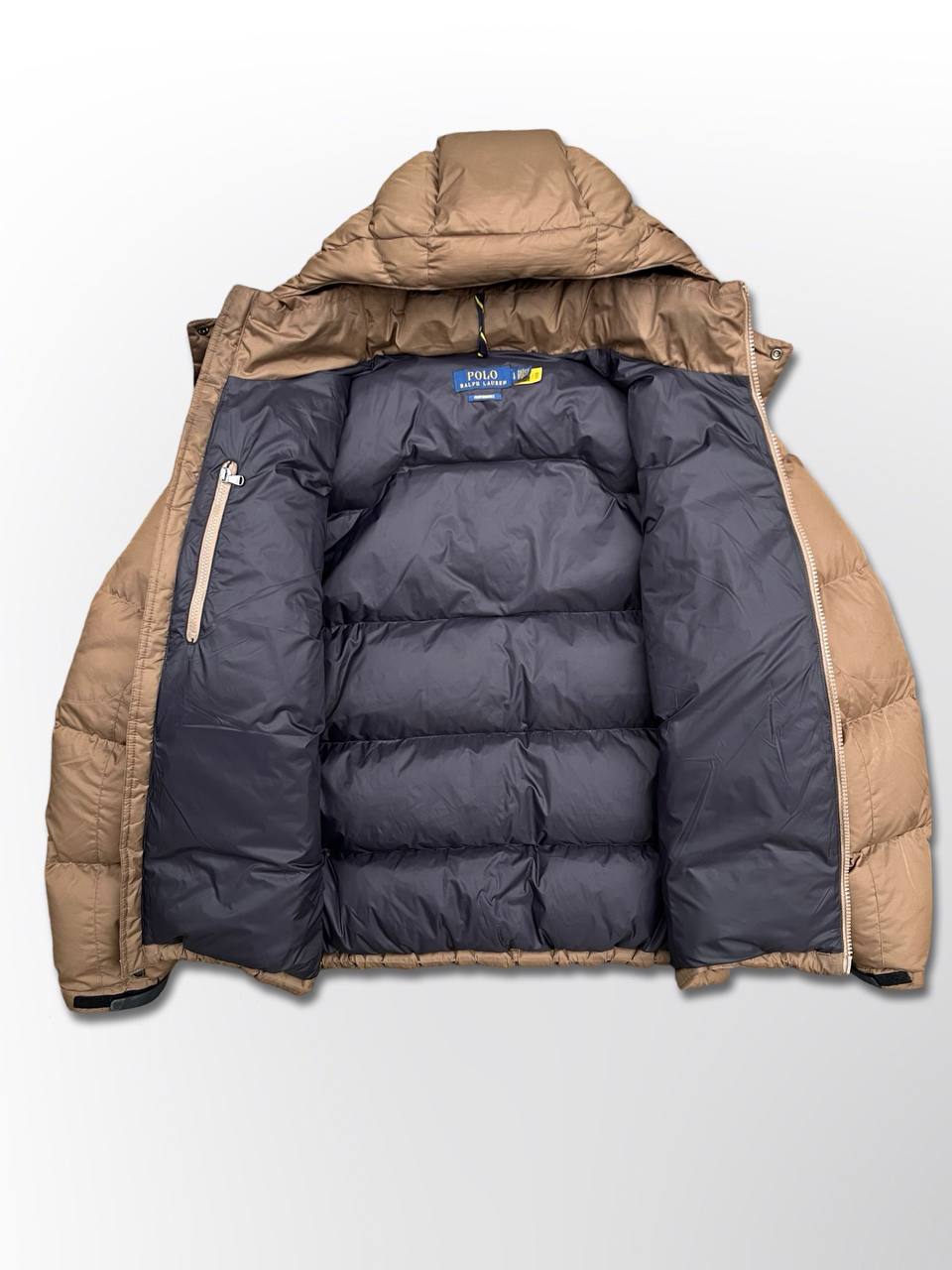 Polo Ralph Lauren Dunjakke i Large I Brun farve Brugt
