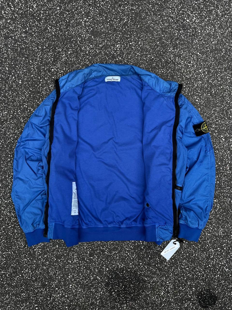 Stone Island Crinkle Reps NY Jakke – Blå – Str. L (Large)