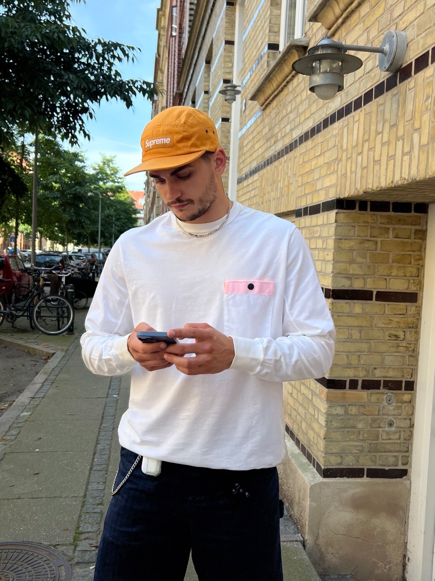 Stone Island Marina sweatshirt reflective logo på ryggen Large