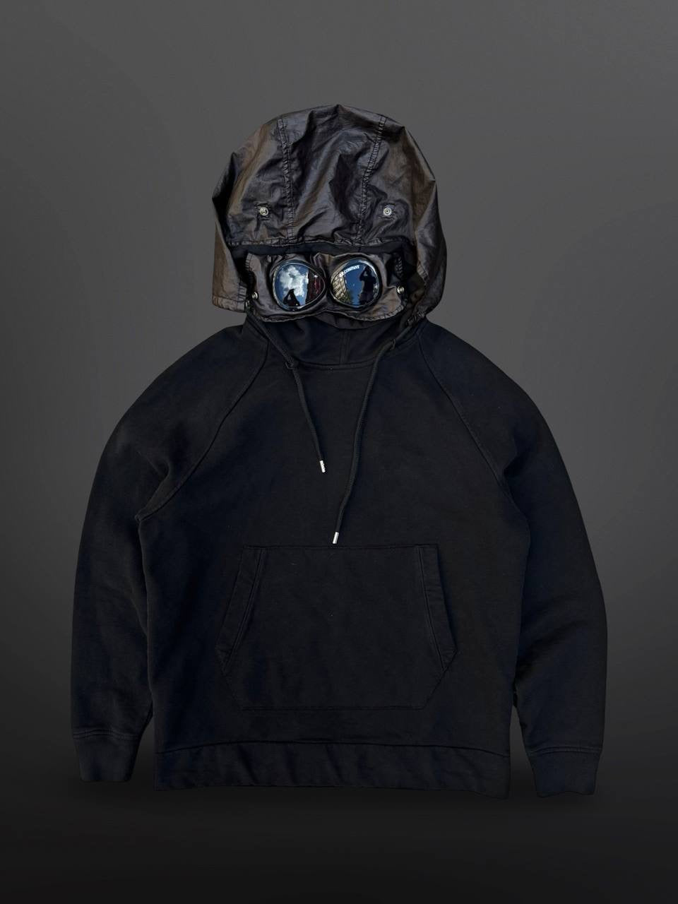 C.P. Company Google Hoodie Hættetrøje Reflective Sort M Medium Brand New