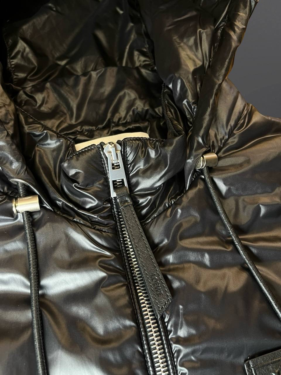 Loewe Jakke Micropuffer M Medium Sort Black