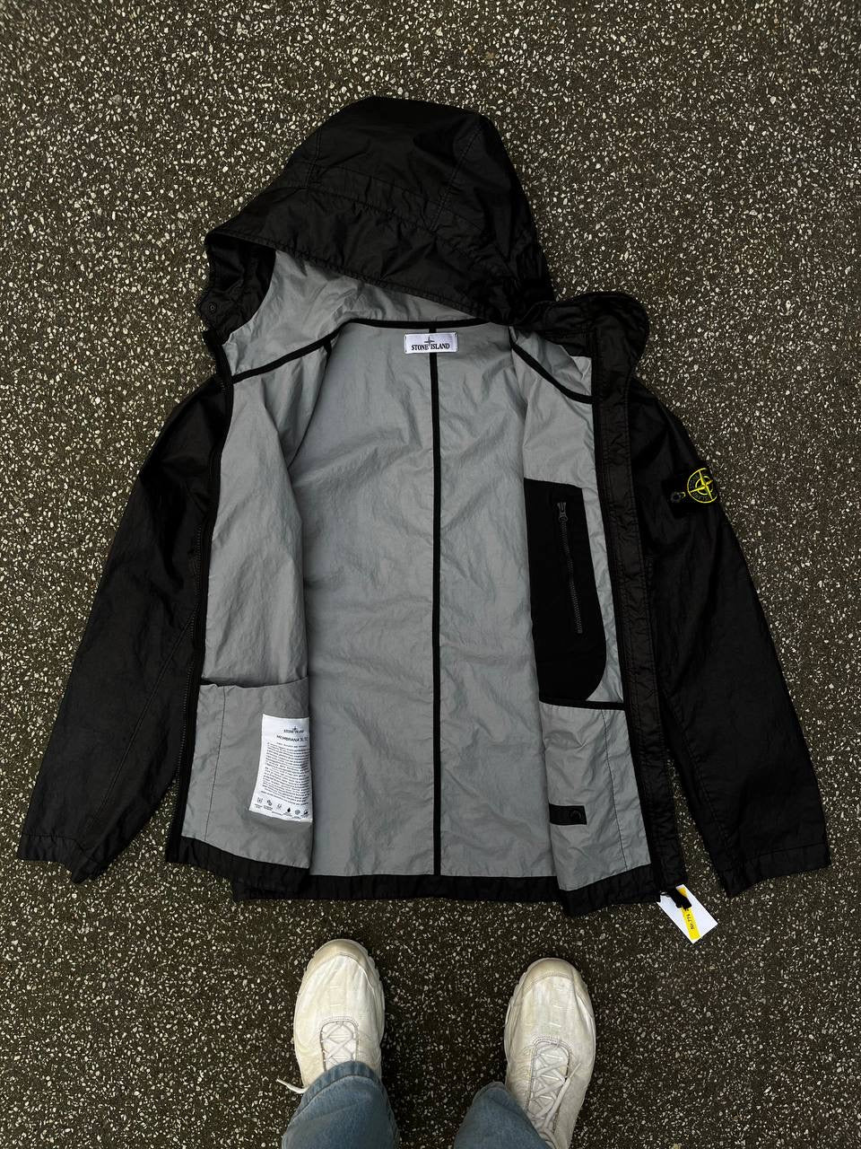 Stone Island Regnjakke Membrana 3L TC M Medium Brugt Used