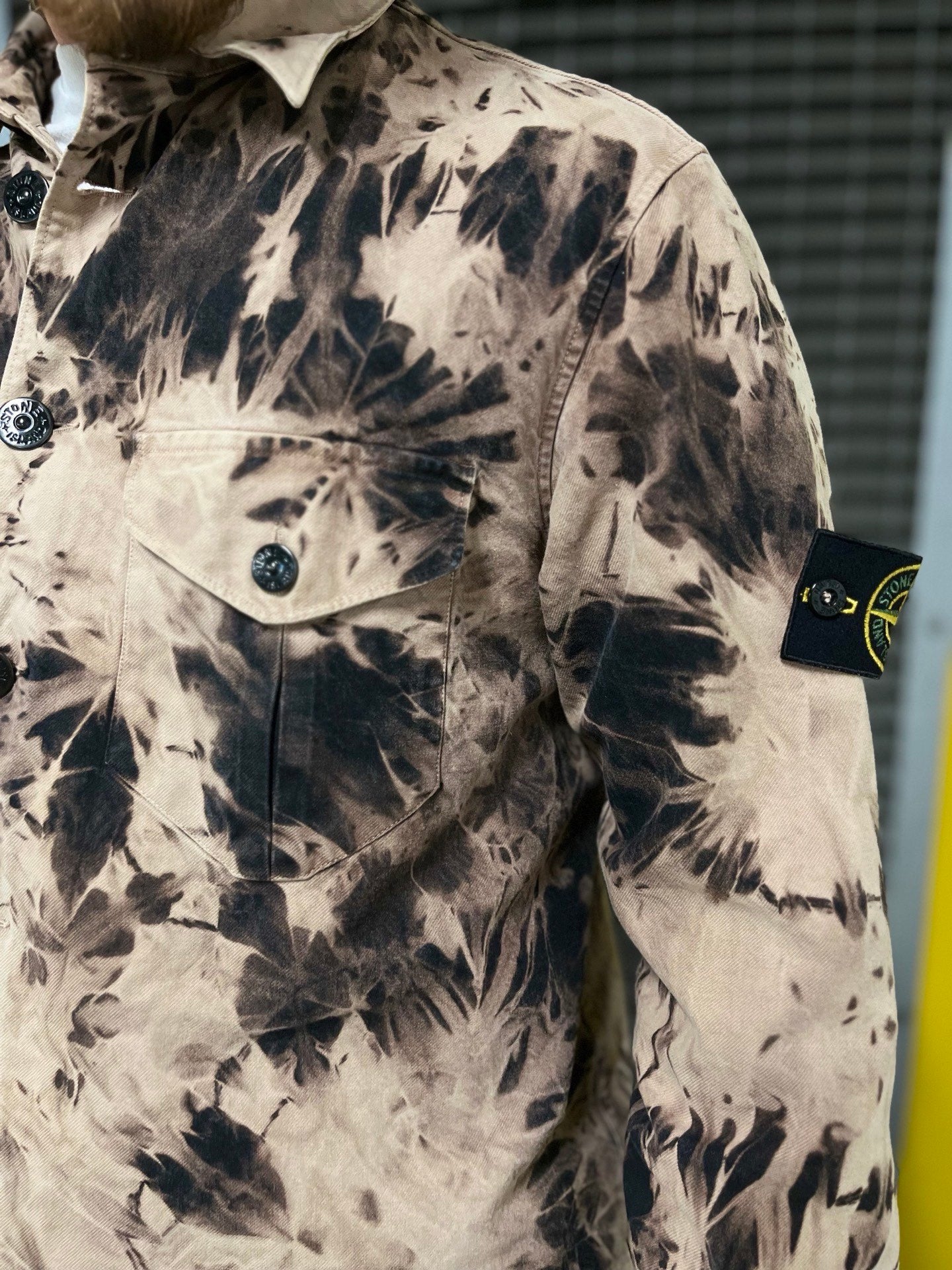 Vintage Overshirt fra Stone Island custom i M medium