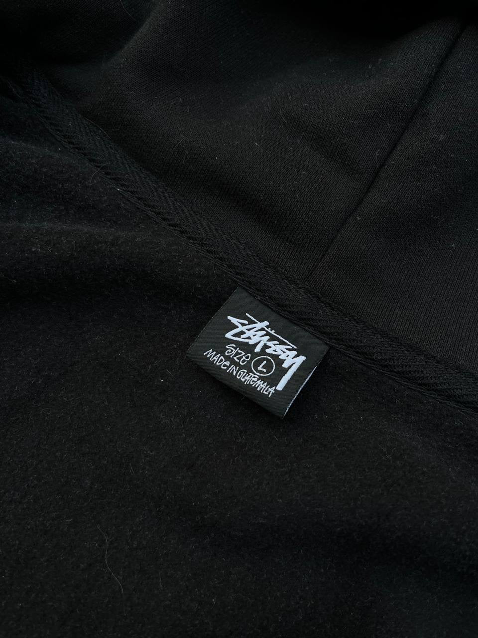 Stussy Zip-Up Hoodie i Sort Large