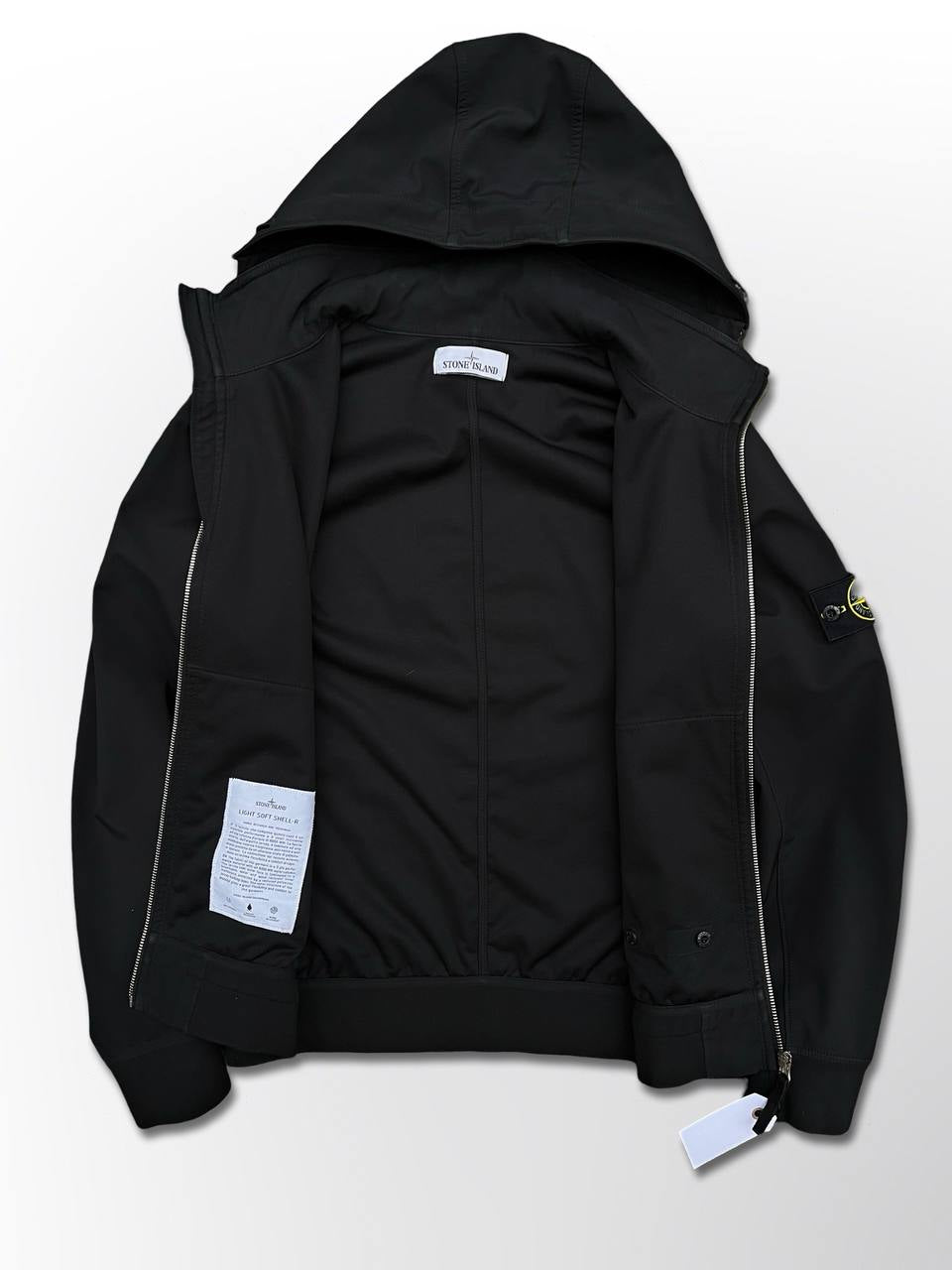 Stone Island Soft-Shell Brugt Medium Sort 701543427