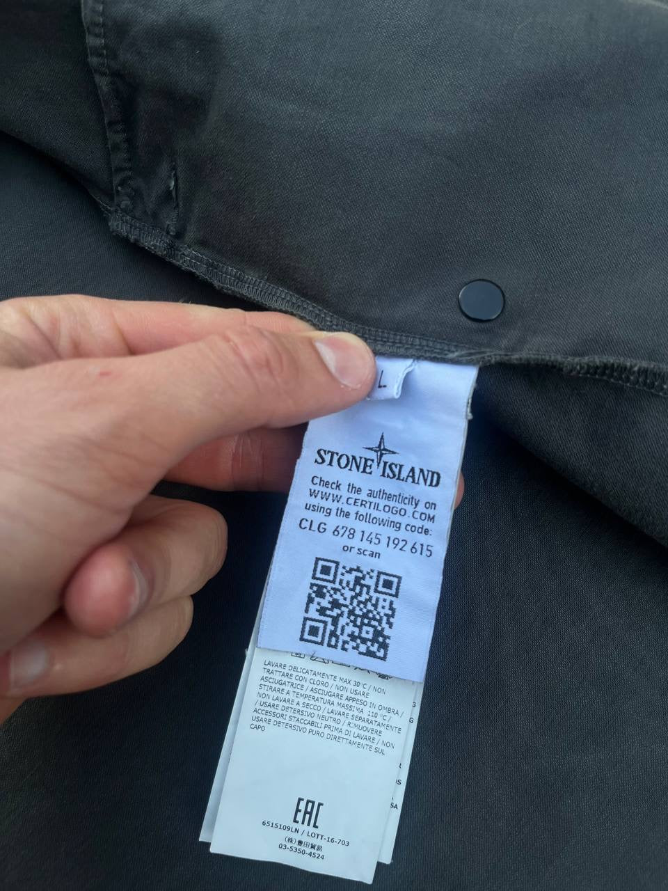 Stone Island Jakke Grå Large