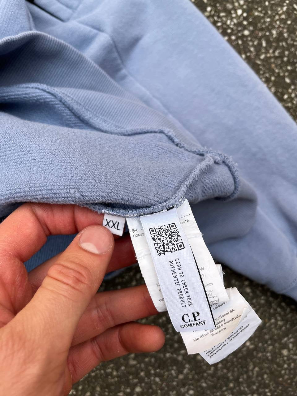 C.P.Company Sweatshirt Himmelblå i XXL Brugt