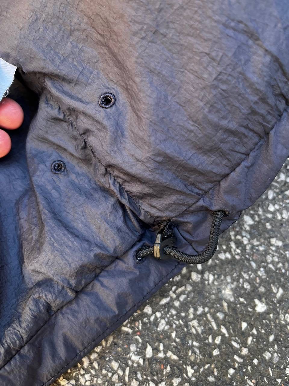 Stone Island Garment Dyed Crinkle Reps Ny Down Vest Navy L Large Brugt Used