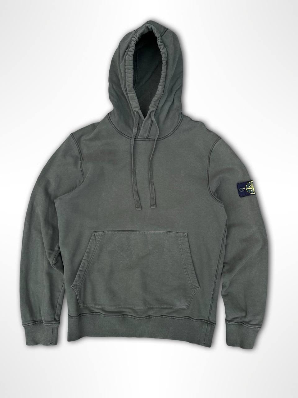 Hættetrøje Stone Island Khaki Grøn Medium Brugt