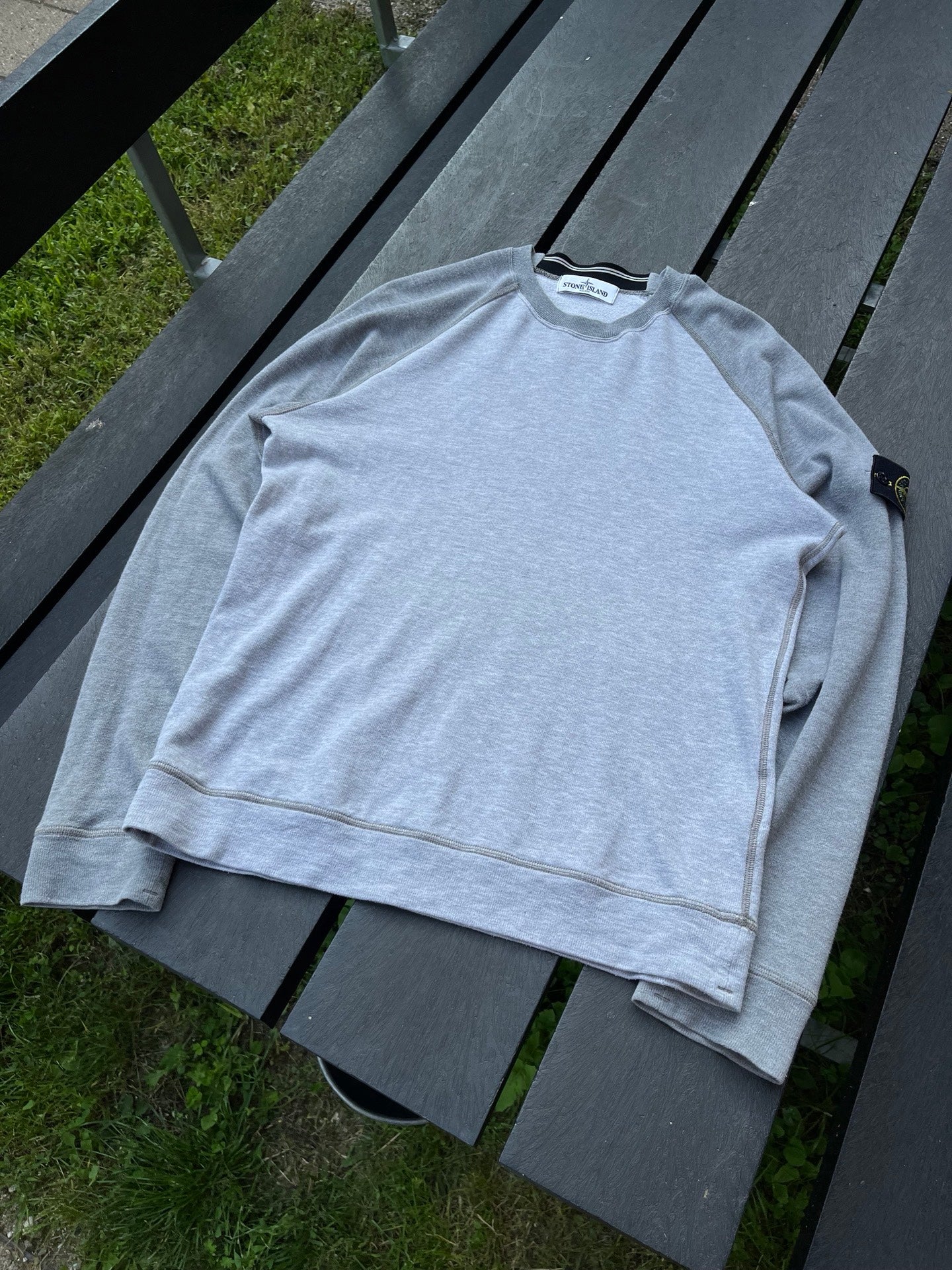 Stone Island sweatshirt i grå M medium vintage