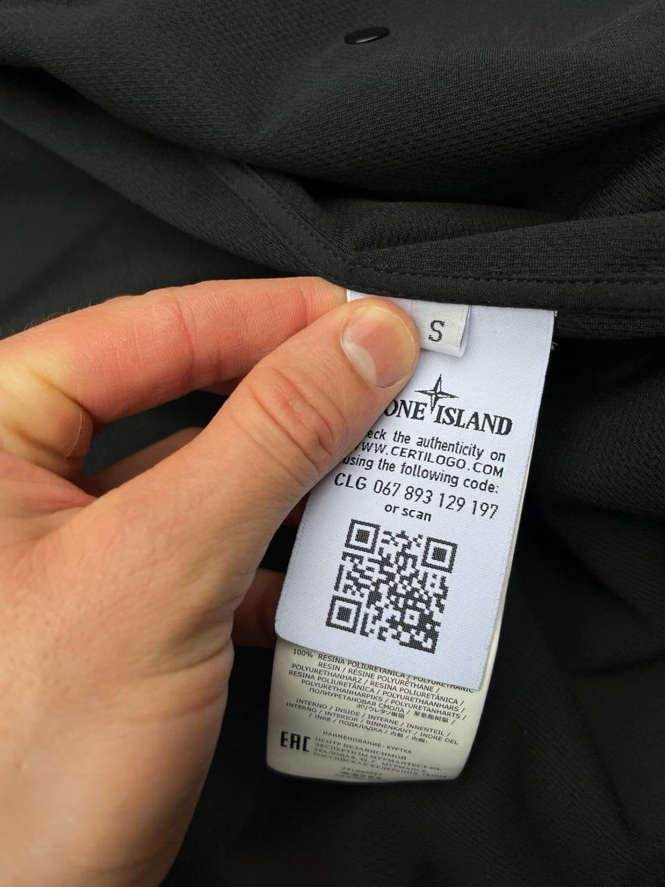 Stone Island Soft Shell R Small brugt i Sort