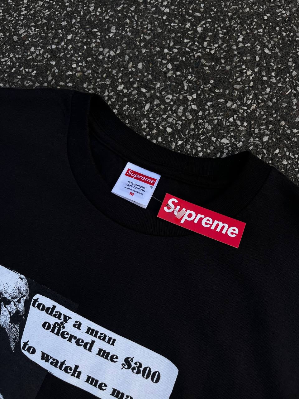 Supreme T-shirt i Sort Helt ny Medium