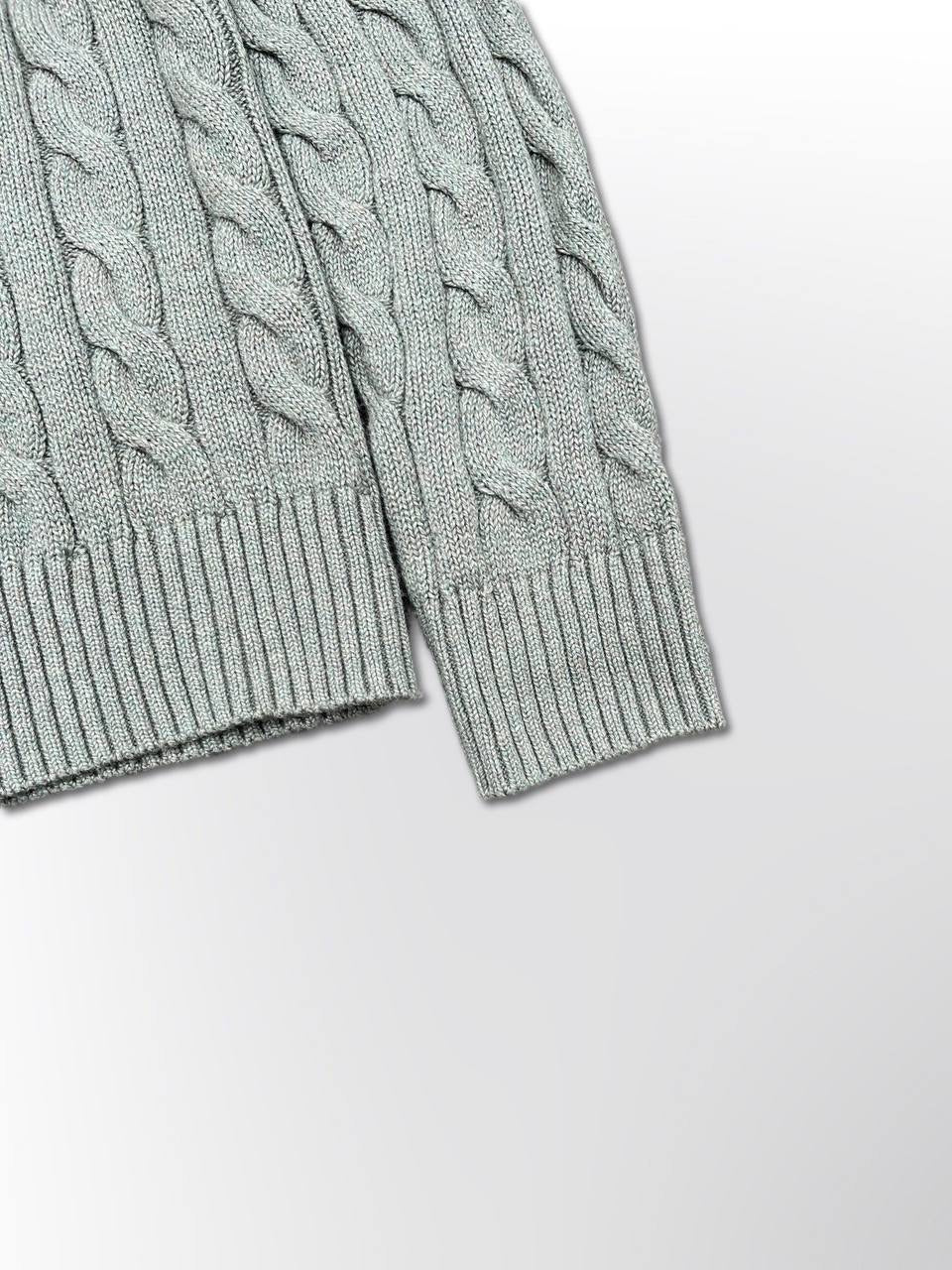 Polo Ralph Lauren Cable Net Sweater i Grøn herre Medium Ny