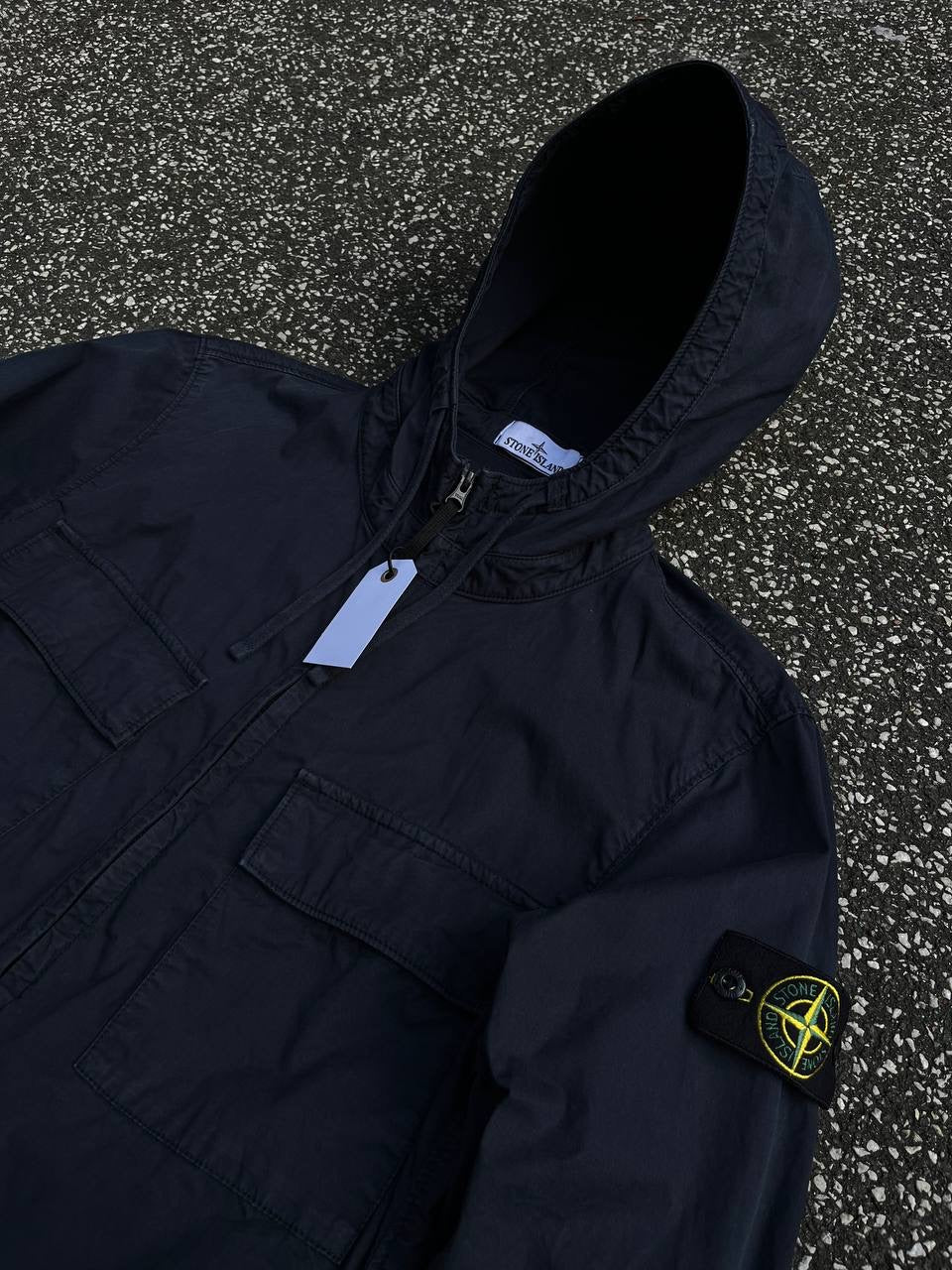 Stone Island Jakke Supima Cotton Twill Strech TC Navy S Small