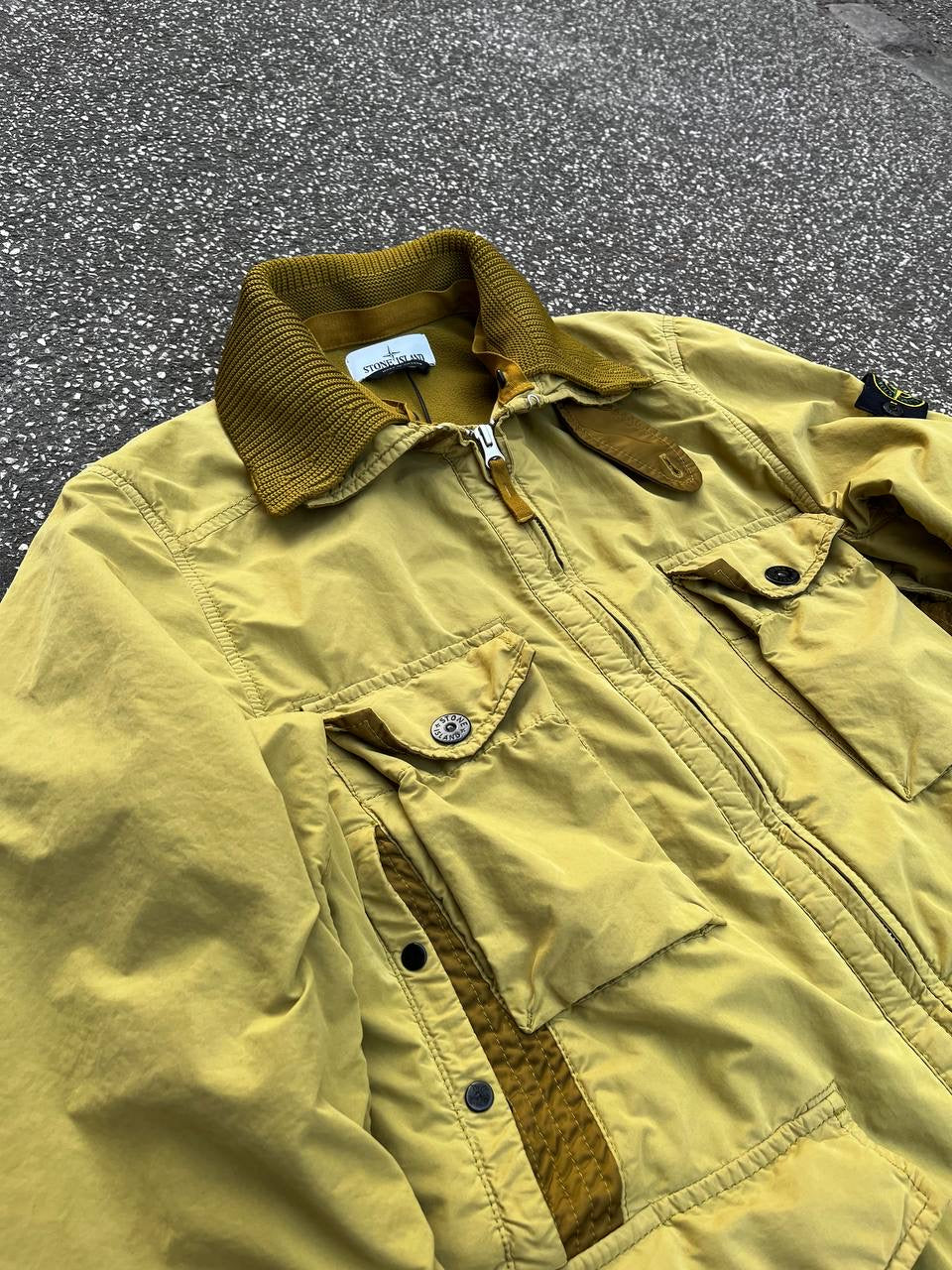 Stone Island David Jakke Med Fleece Insulation Small Ny