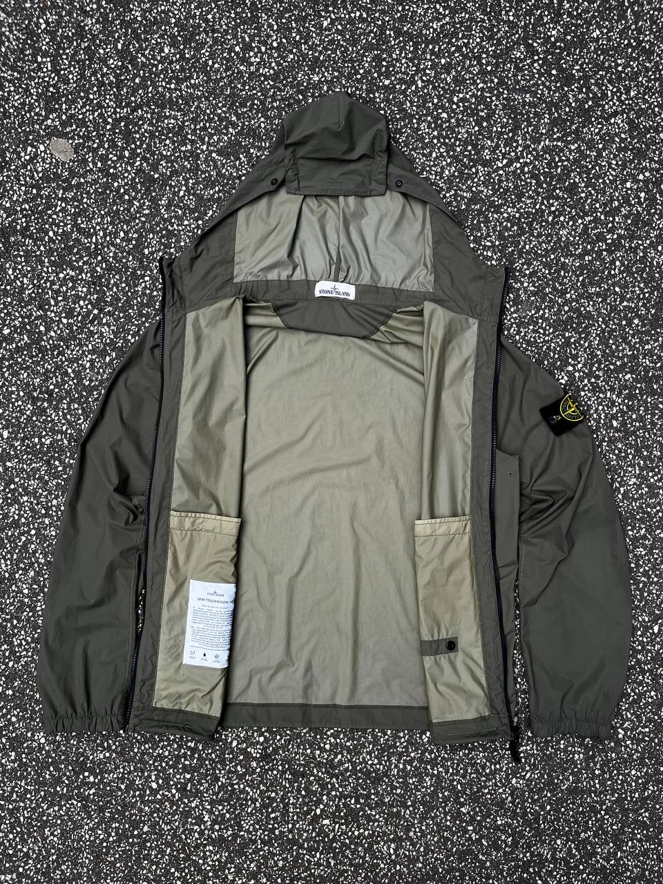 Stone Island Jakke Skin Touch Nylon TC Grøn Green Regnjakke M Medium 721543831