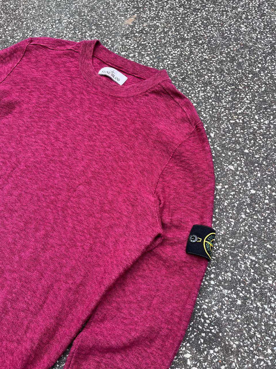 “Brugt uld Sweater Sweatshirt Stone Island i uld i XL i rød farve 691554482”
