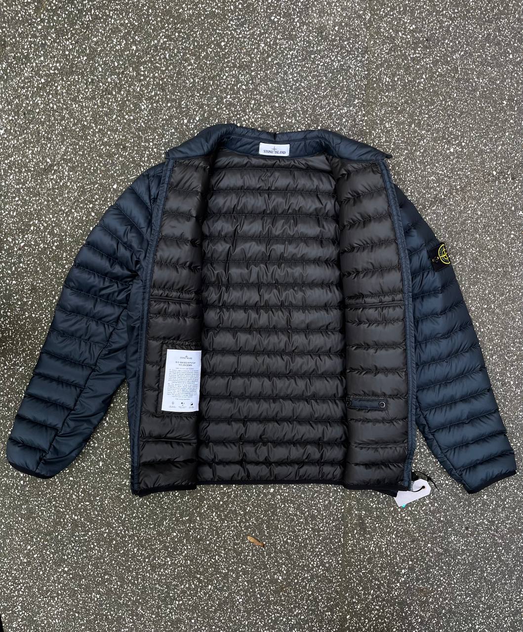 Brugt Used Stone Island puffer jakke vinter jakke fra Stone Island XXL sidder godt på XL/L i mørkeblå Nylon Down