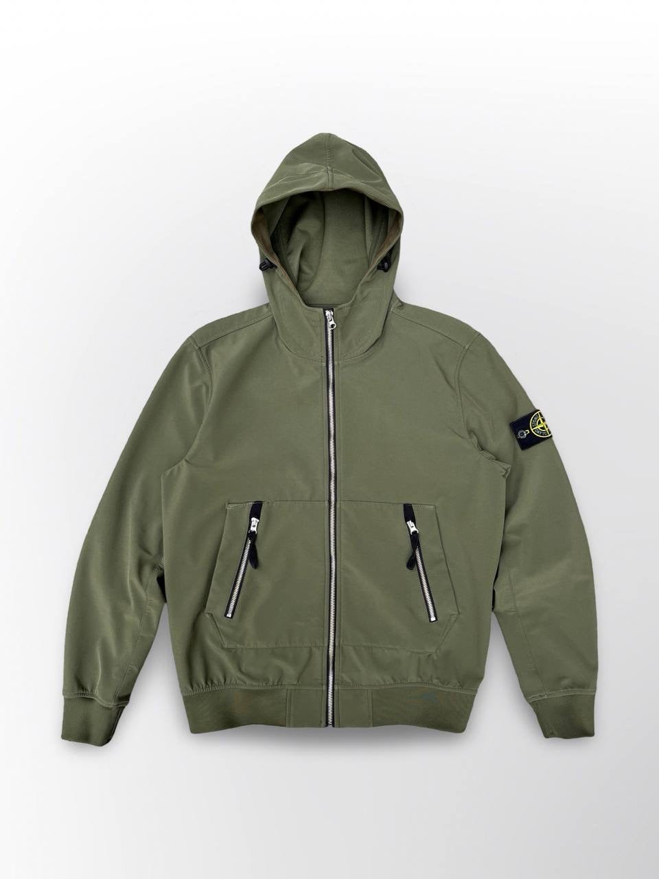 Stone Island Jakke Soft Shell R Oliven Medium Brugt