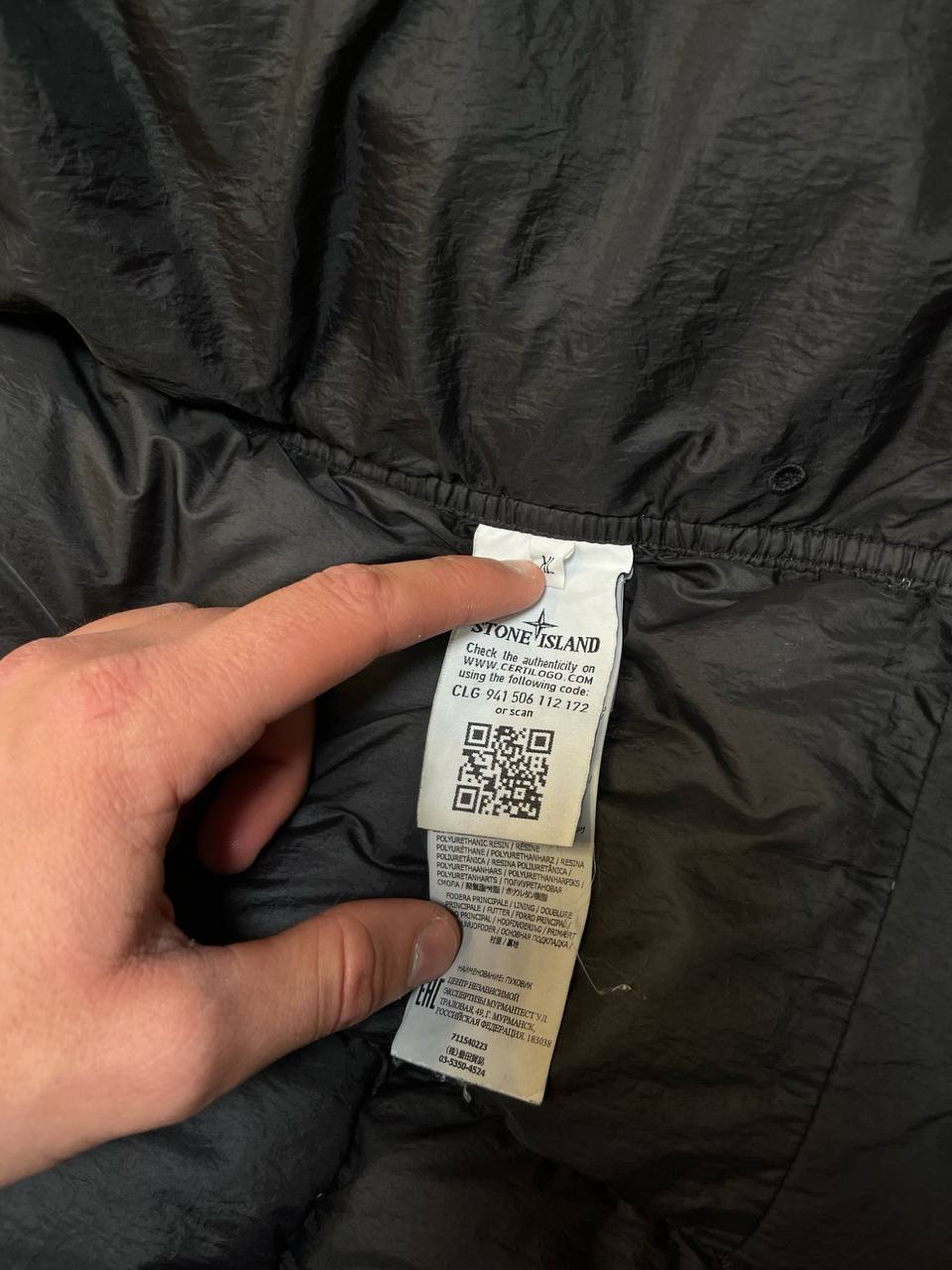 Brugt Stone Island Vinterjakke i Sort XL GARMENT DYED
CRINKLE REPS NY DOWN Dunjakke 711540223