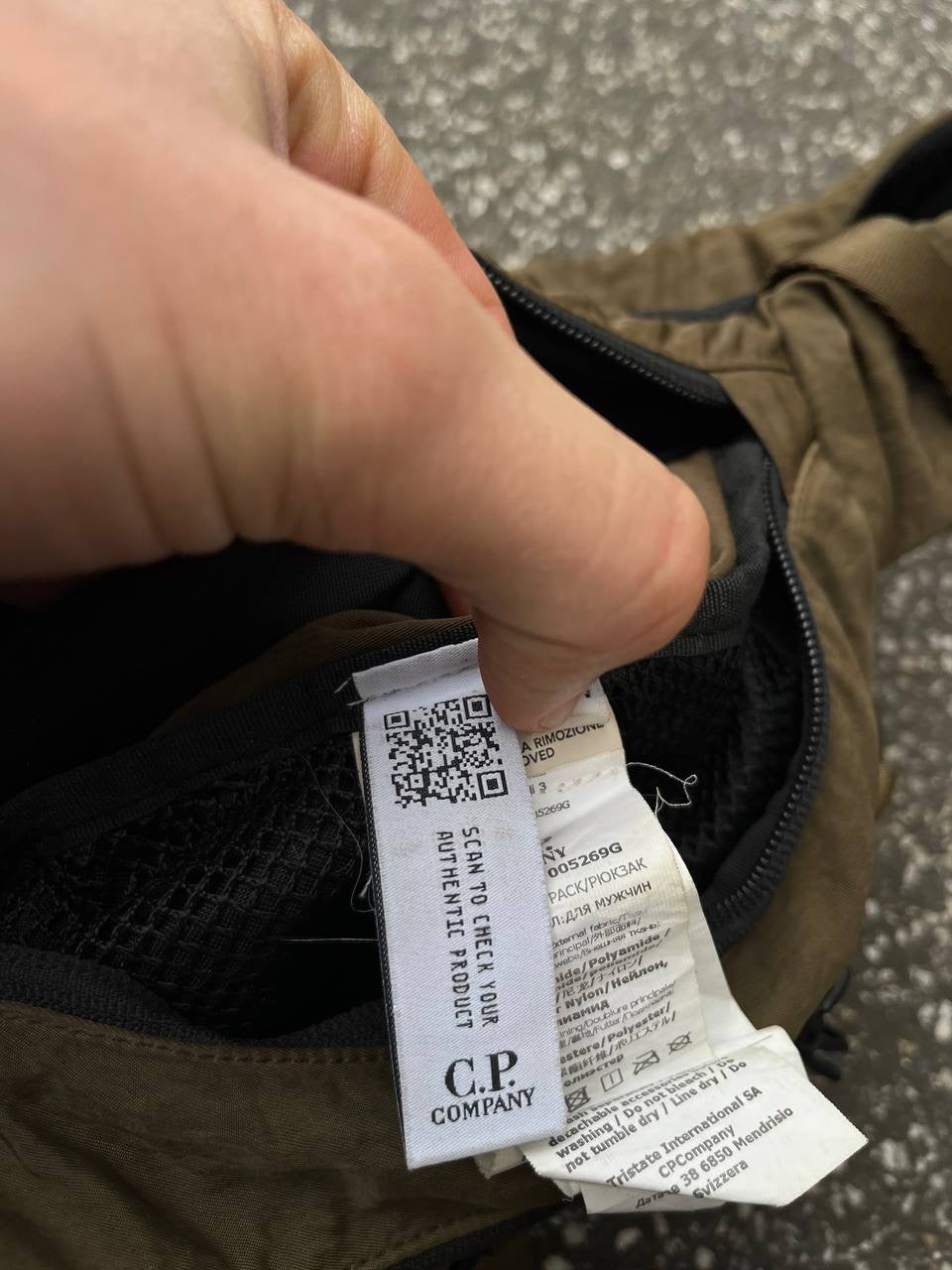 C.P.Company Sling Bag Skuldertaske Bag Grøn Khaki Militær Brugt