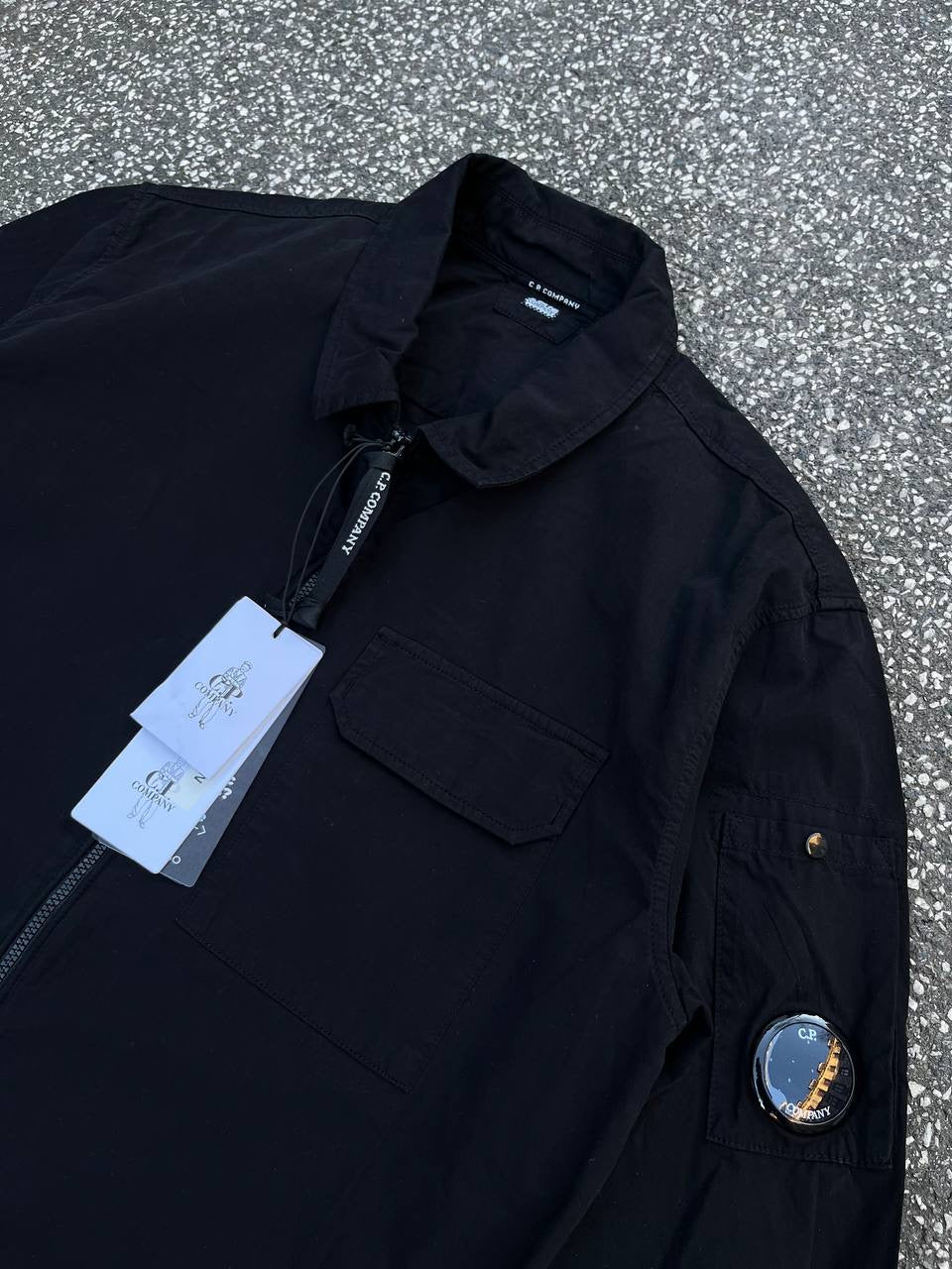 C.P. Company Overshirt Skjorte med Lynlås i Sort Large Brand New