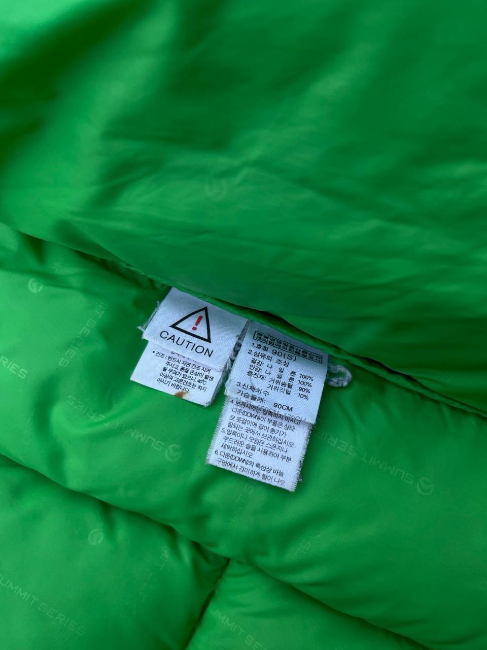 Brugt Dunjakke The North Face Himalayan Summit Series Vinterjakke i Grøn og Sort S small herre M medium Kvinde Unisex